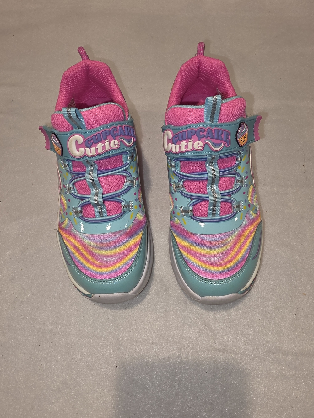 Girls' Sketchers Cupcake Cutie Pink & Teal Sneakers